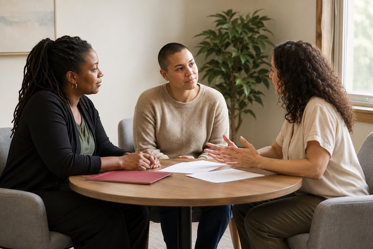 A survivor, advocate, and provider coordinating support together